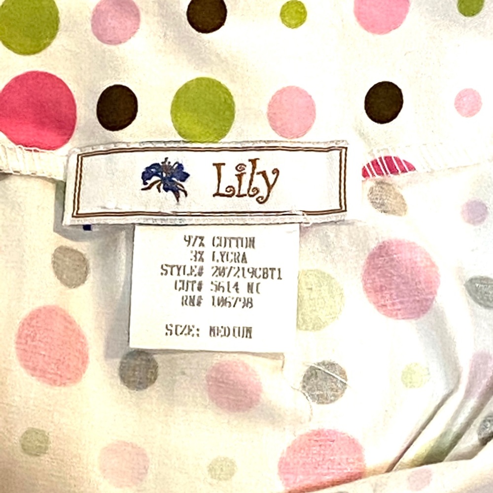☀️ Lily Pink and Green Polka Dot Skirt Size Medium - Picture 10 of 10